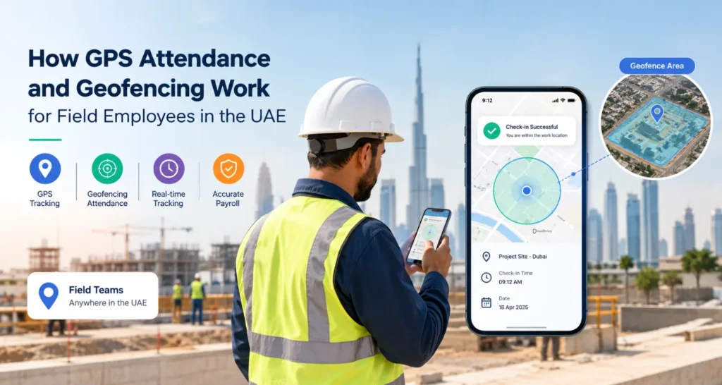 How GPS Attendance and Geofencing Work for Field Employees in the UAE